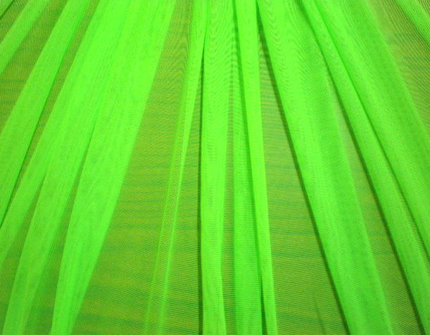 5.Neon Lime Plain Soft Stretch mesh